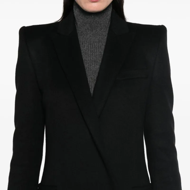 Alexander McQueen Stacked Shoulder Tailored Coat-4