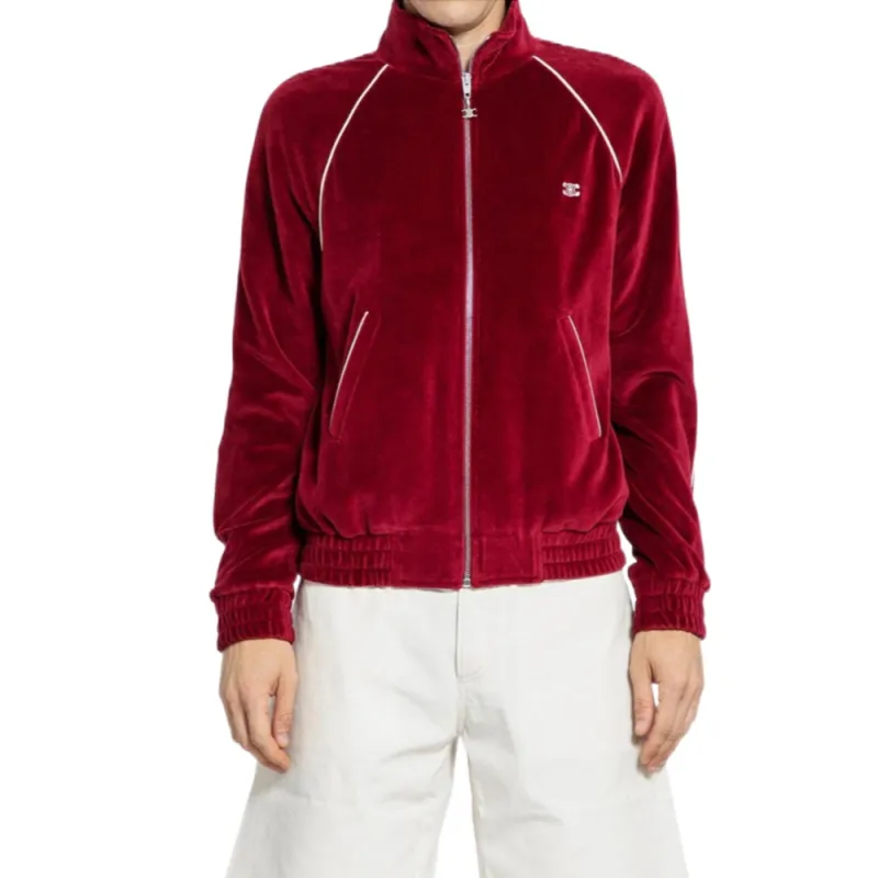 CELINE Triomphe Tracksuit Jacket In Velvet Jersey-2