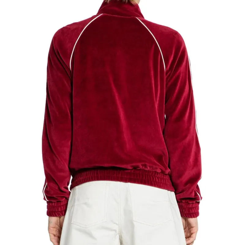CELINE Triomphe Tracksuit Jacket In Velvet Jersey-3