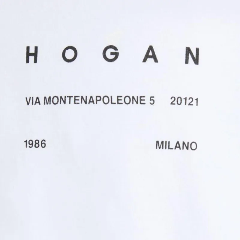 HOGAN Logo Printed Crewneck T Shirt-6