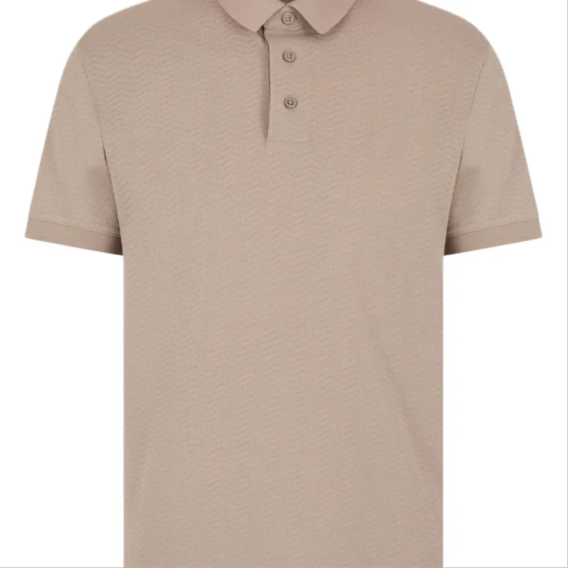 EMPORIO ARMANI Jacquard Jersey Polo Shirt-1