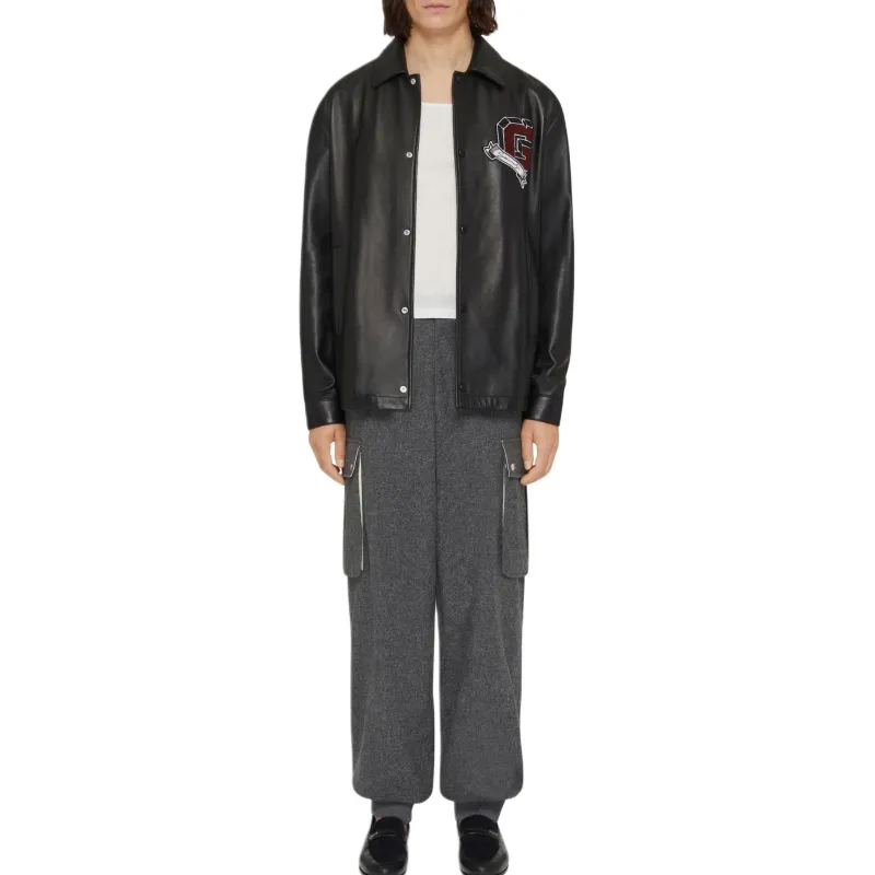 Givenchy College Leather Jacket-1