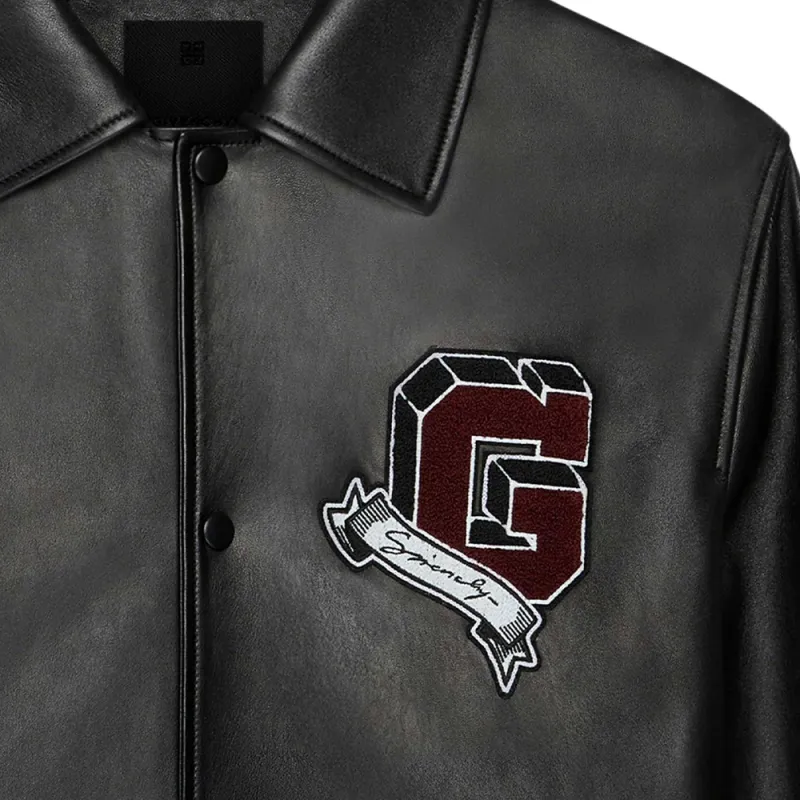 Givenchy College Leather Jacket-3