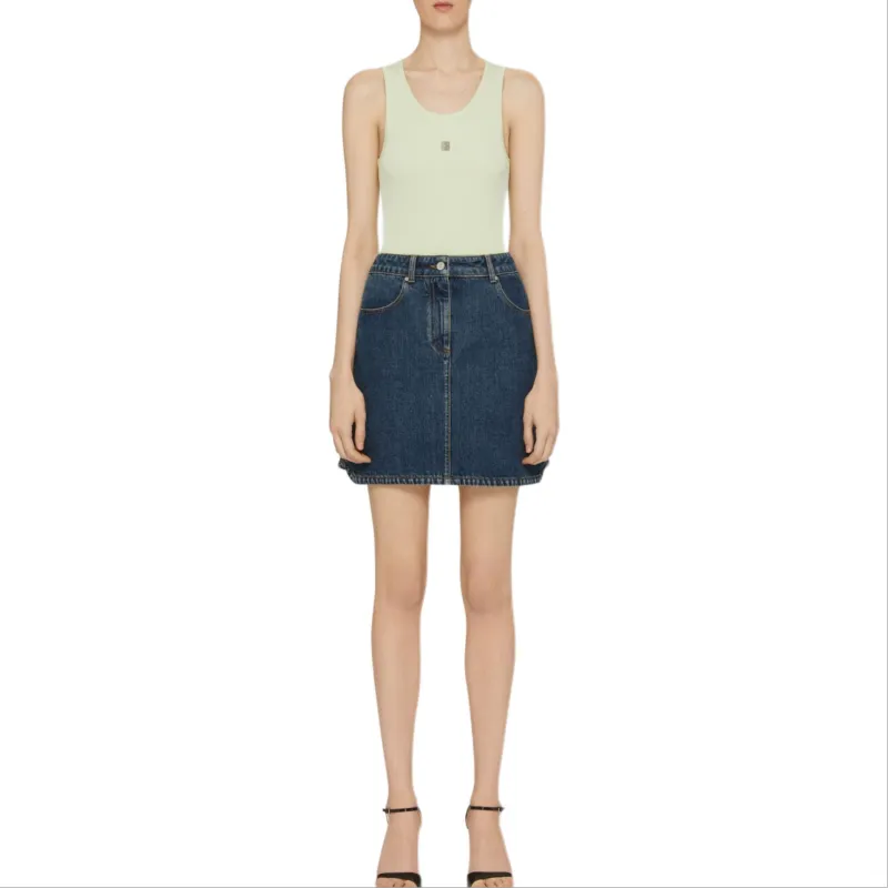 GIVENCHY FW24 Tank Tops Women's Light Green-1