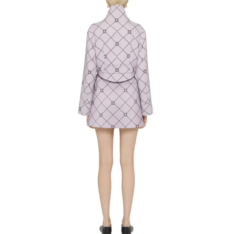 GIVENCHY FW24 Casual Short Skirts Women's Pink Gray-2