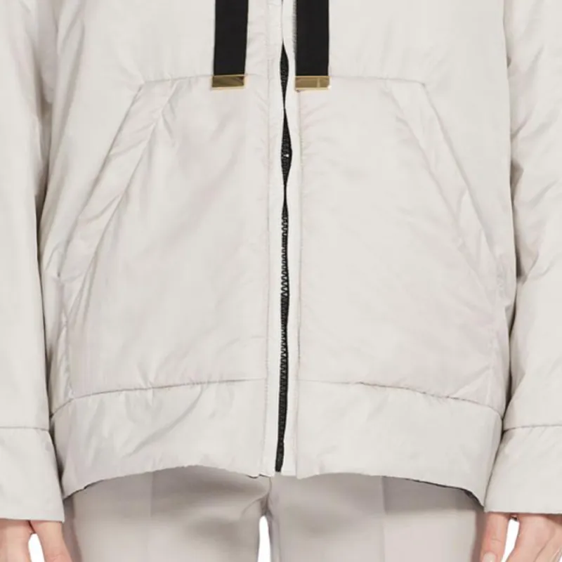 MaxMara Puffer Jackets Women's Gray White-4