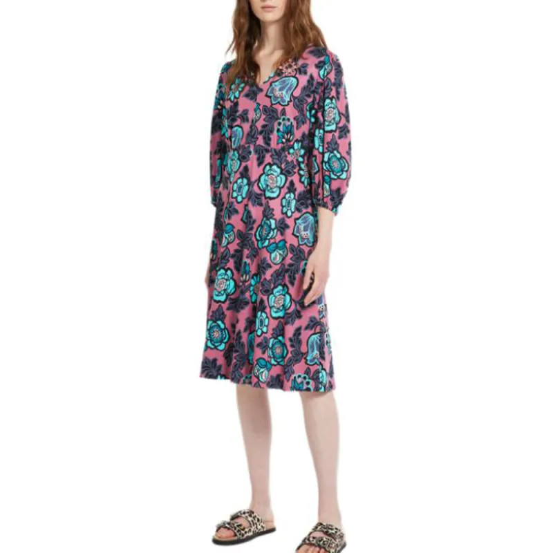 WEEKEND MaxMara Long-Sleeved Dresses Women's Pink-3