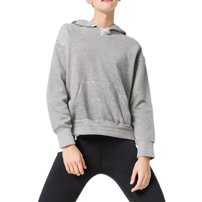 SAINT LAURENT Université Distressed effect Marl Hoodie-2