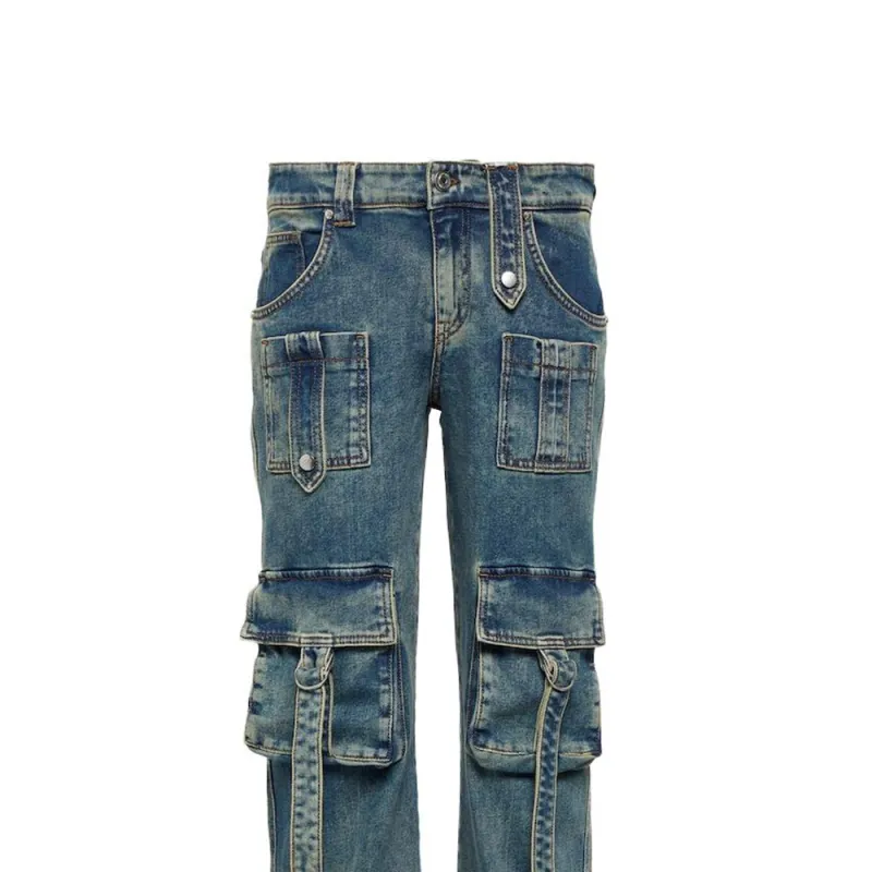 Blumarine Straight-leg Cargo Jeans-5