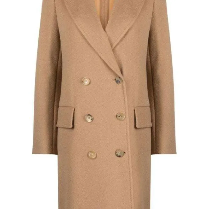 MaxMara Collared Double Breasted Coat-4