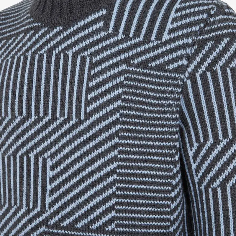 FENDI Sweater Men's Marine Blue-3