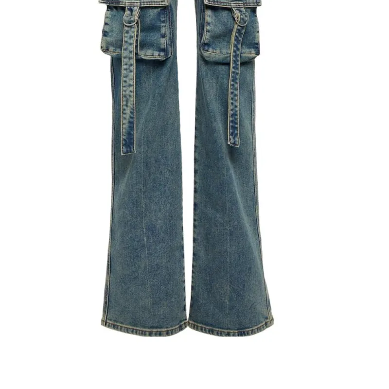 Blumarine Straight-leg Cargo Jeans-4