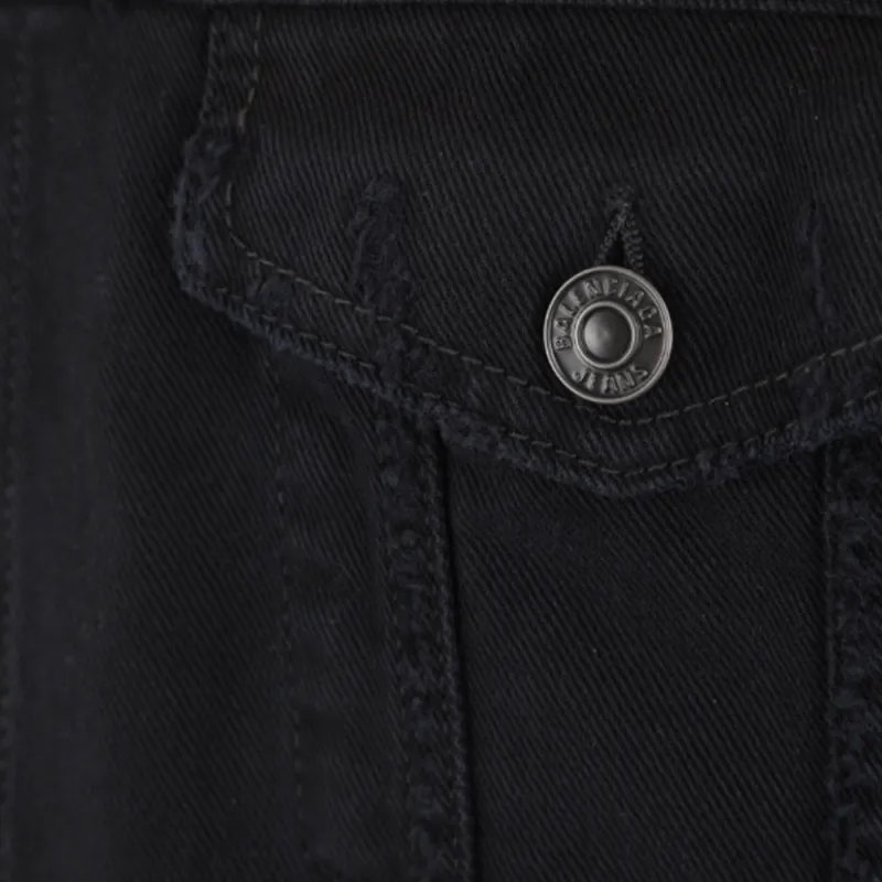 Balenciaga Denim Jacket Men's Black-5