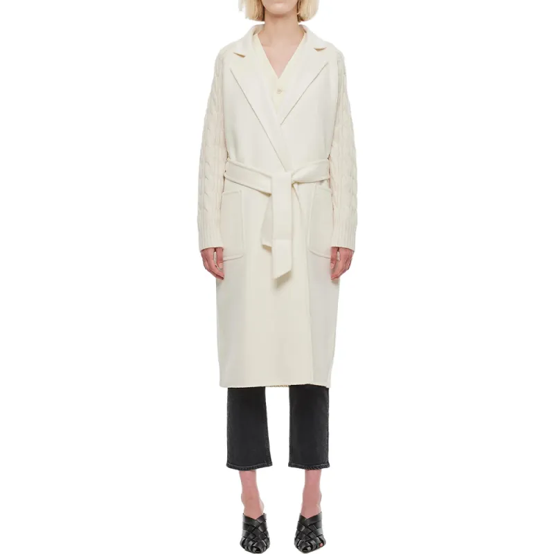 MaxMara Coat Women's Ivory White-1