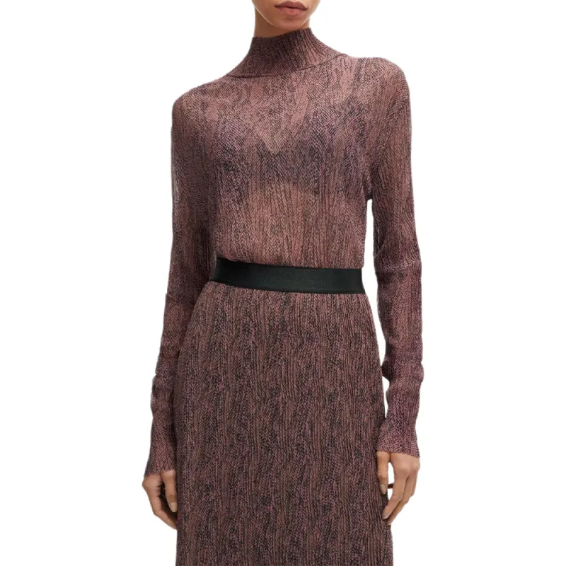 HUGO BOSS FW24 Knitwear Women's Purple-1