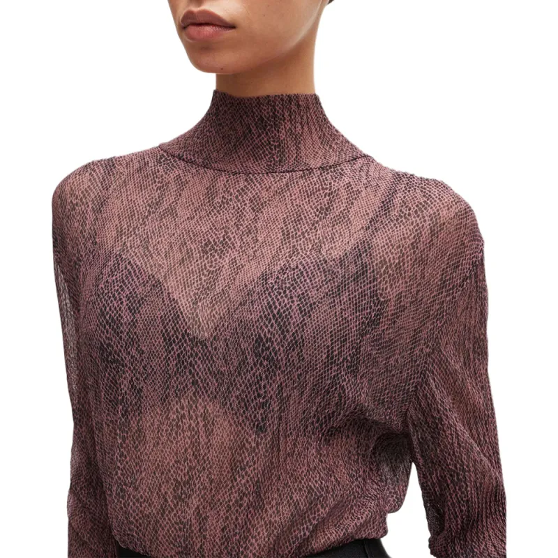 HUGO BOSS FW24 Knitwear Women's Purple-4