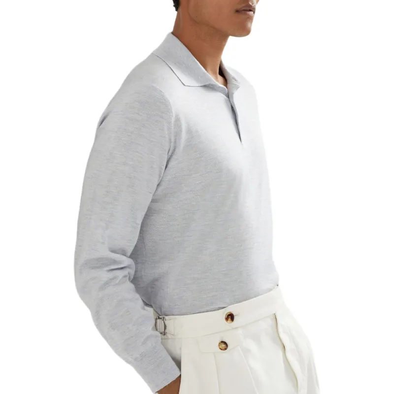 Brunello Cucinelli Knitted Polo Shirt-3