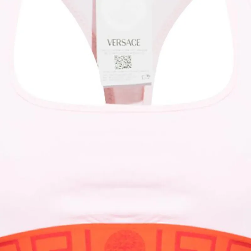 VERSACE Greca Border Scoop Neck Triangle Bra-4