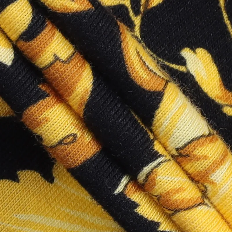 VERSACE Baroque print Crew Neck T shirt-4