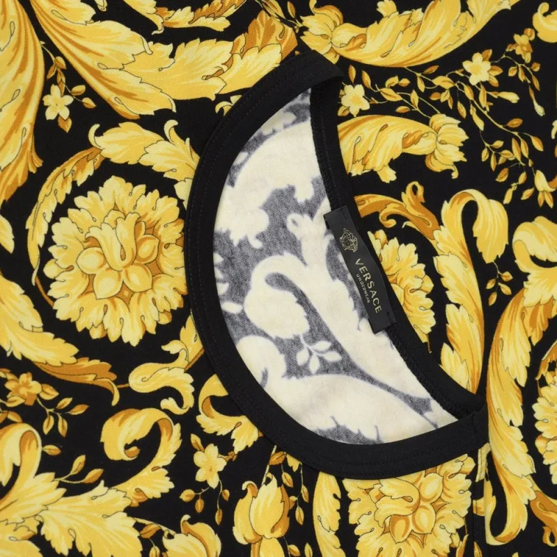 VERSACE Barocco Printed Crewneck T Shirt-2