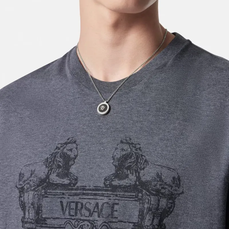 VERSACE Logo-print Cotton T-shirt-5