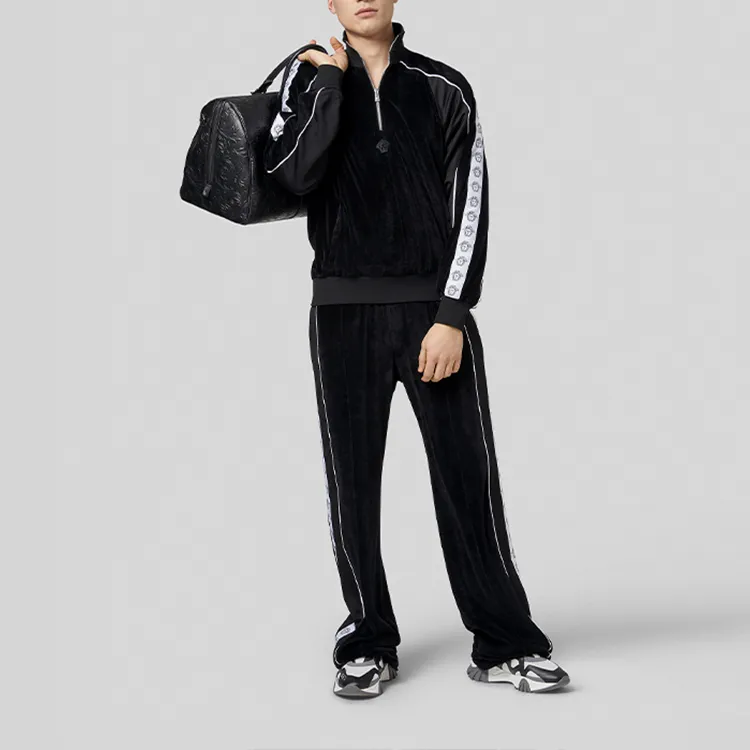 VERSACE Sweatshirts Men Black-3