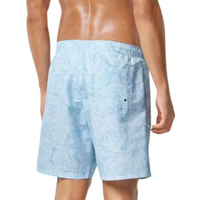 VERSACE Barocco-Printed Drawstring Swim Shorts-2