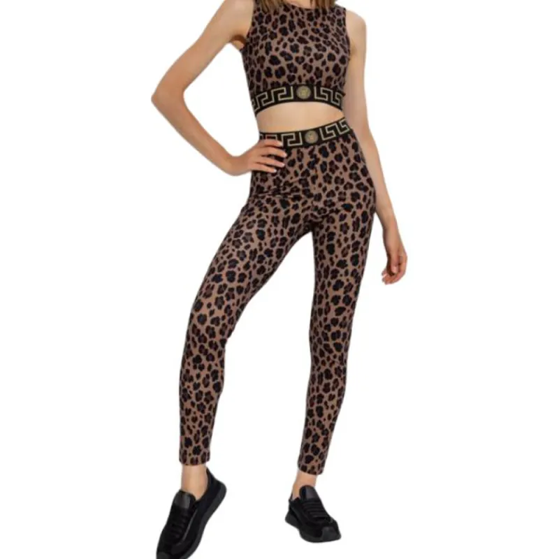VERSACE Greca-Border Sleeveless Sport Bra-3