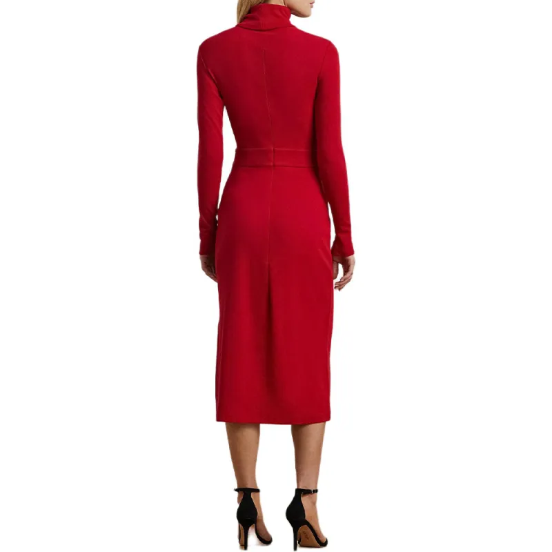 LAUREN RALPH LAUREN FW24 Long-Sleeved Dresses Women's Red-2