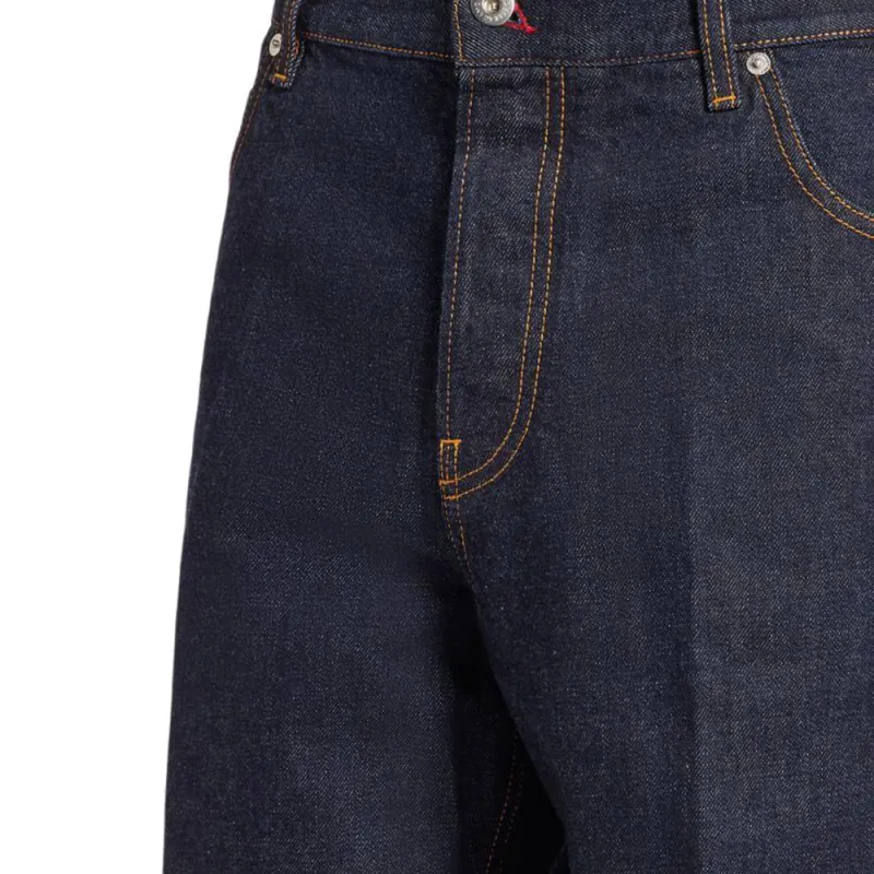 Ferragamo Button Detailed Denim Jeans-4