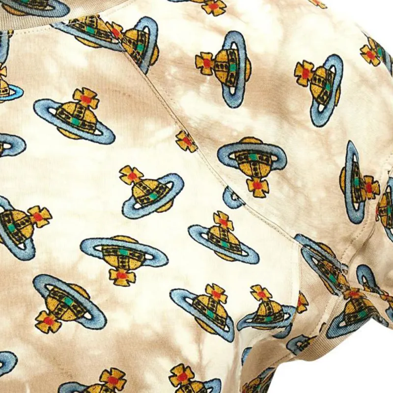 Vivienne Westwood Allover Orb Printed Cropped Football T Shirt-6
