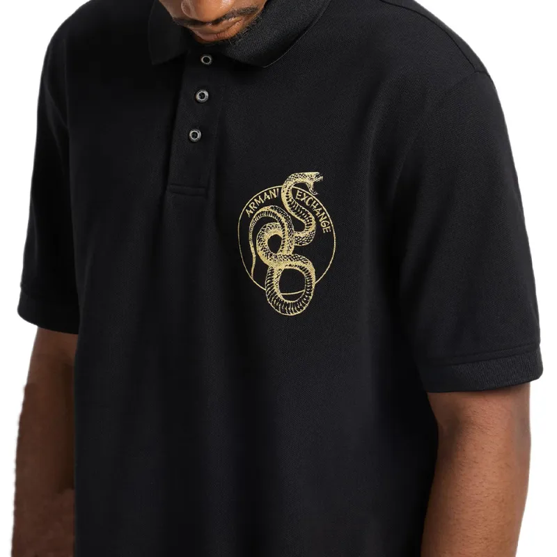 ARMANI EXCHANGE Cotton Polo Shirt-4