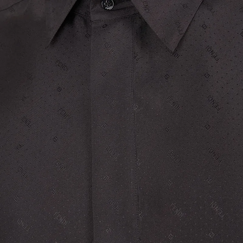FENDI Shirts Men Black-2