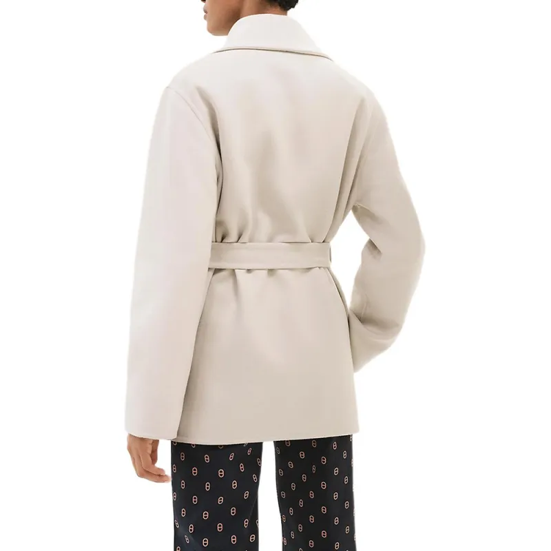 HERMES Coats Women's White-2
