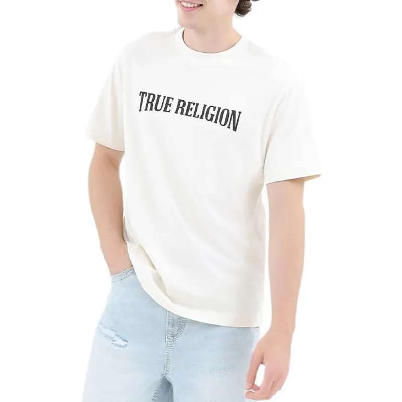 TRUE RELIGION SS24 T-Shirt Unisex Beige Yellow-3