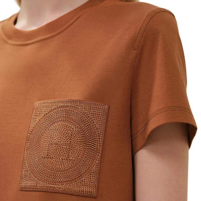 HERMES T Shirts Women's Brown-2
