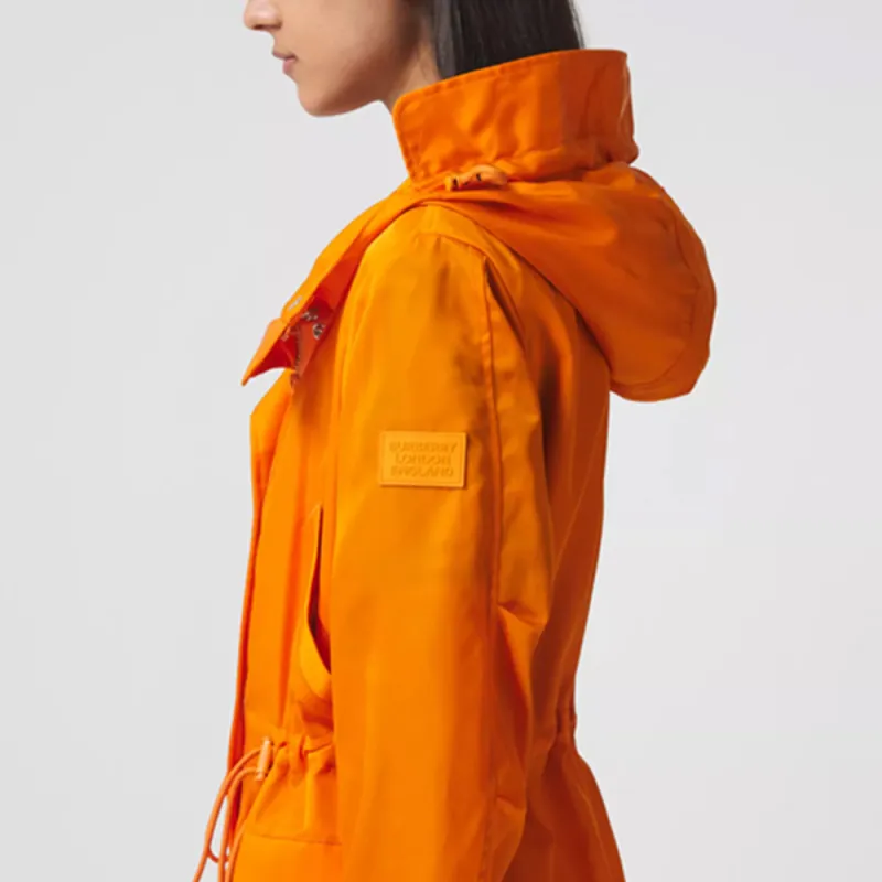 Burberry Coats Women's Deep Orange-4