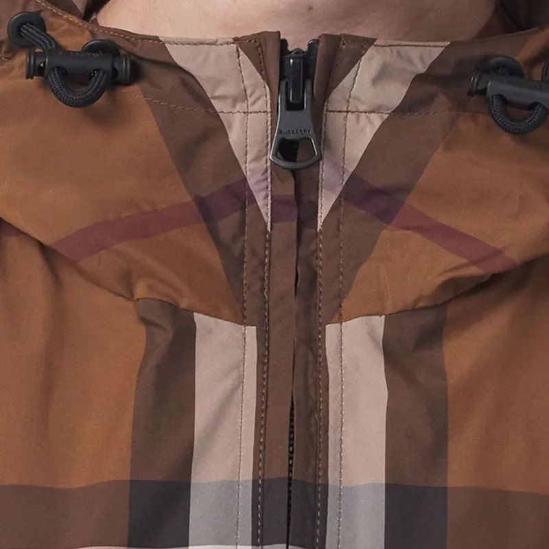 Burberry Hooded Jacket 'Dark Brown Check'-6
