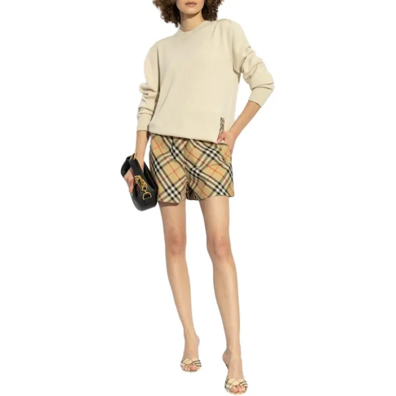 Burberry Ekd Vintage Check Printed Bermuda Shorts-1