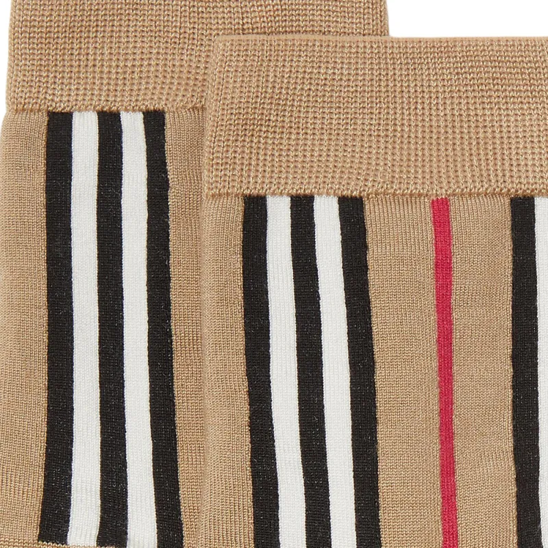 Burberry Icon Stripe Intarsia Ankle Socks 'Archive Beige'-2