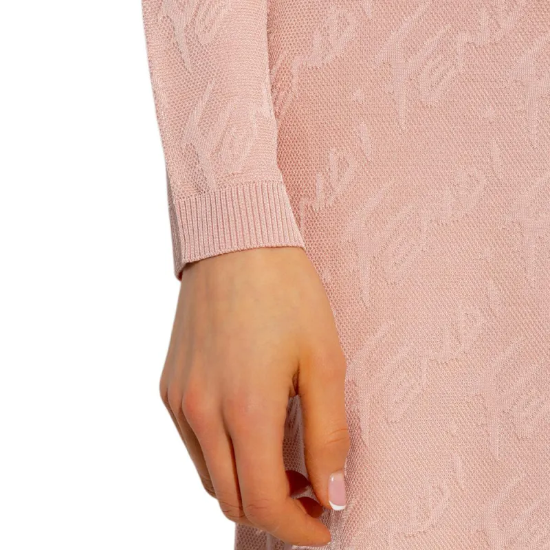 FENDI Long Sleeved Dress Women's Pink-5