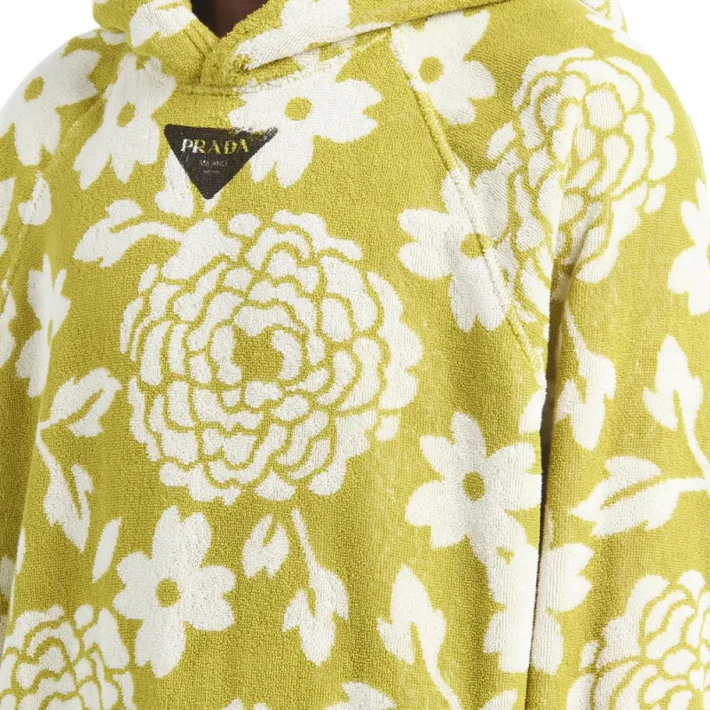 PRADA Floral Print Hoodie-4