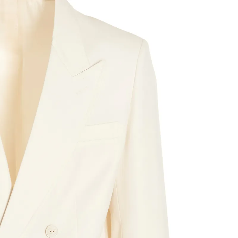 Valentino Double-Breasted Long-Sleeved Blazer-5