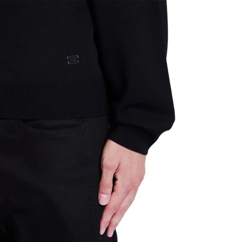 CELINE Triomphe High Collar Jumper-4