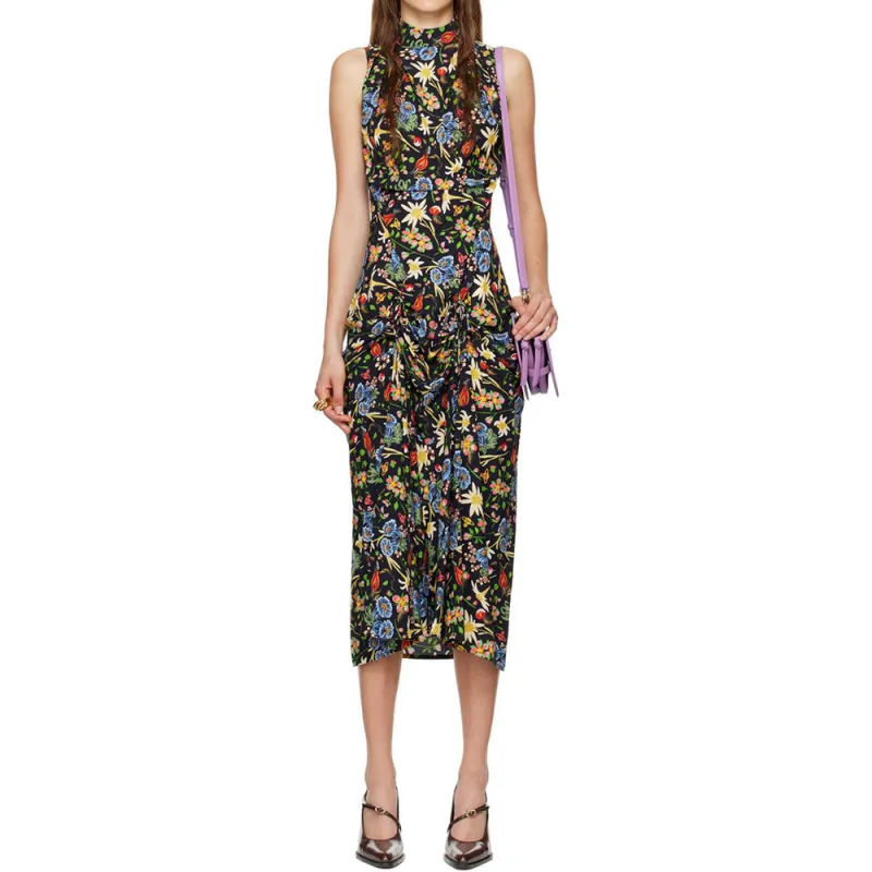 Vivienne Westwood Allover Floral Printed Midi Dress-2