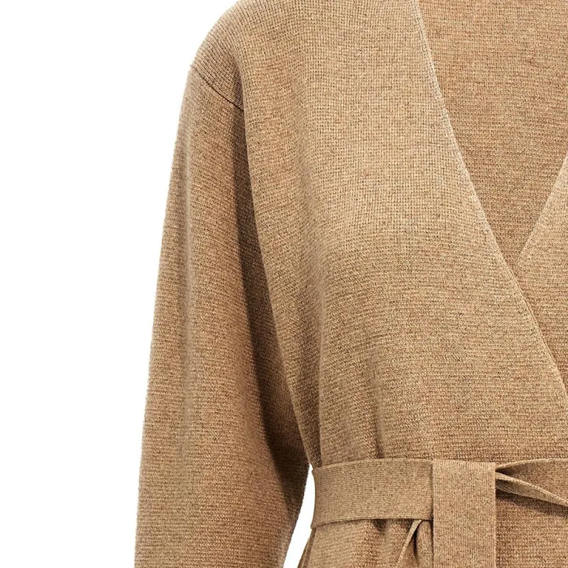 MaxMara Gestro V Neck Belted Cardigan-5