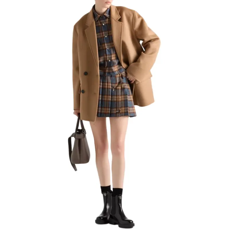 PRADA Checked Wool Shirt-3