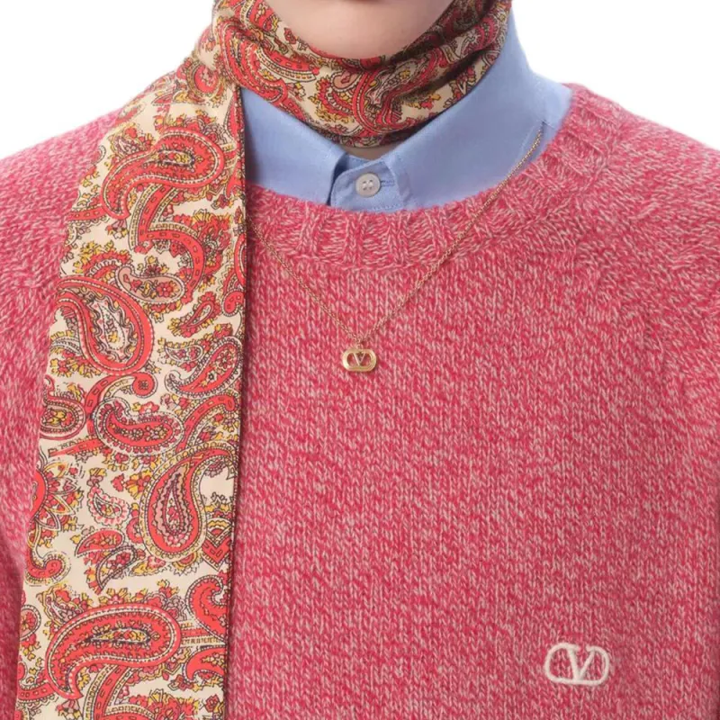 Valentino Sweaters Men Red-6