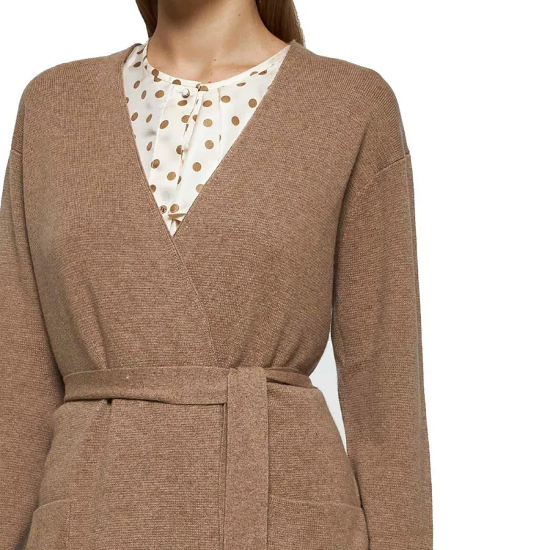 MaxMara Gestro V Neck Belted Cardigan-4