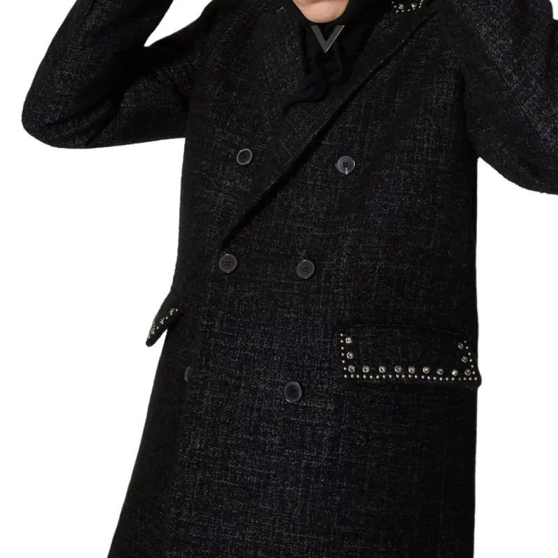 Valentino Double Breasted Long Sleeved Coat-5
